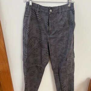 CLOSE OUT SALE Pilcro (Anthropologie) Light & Dark Gray Zebra Pants - Size 28